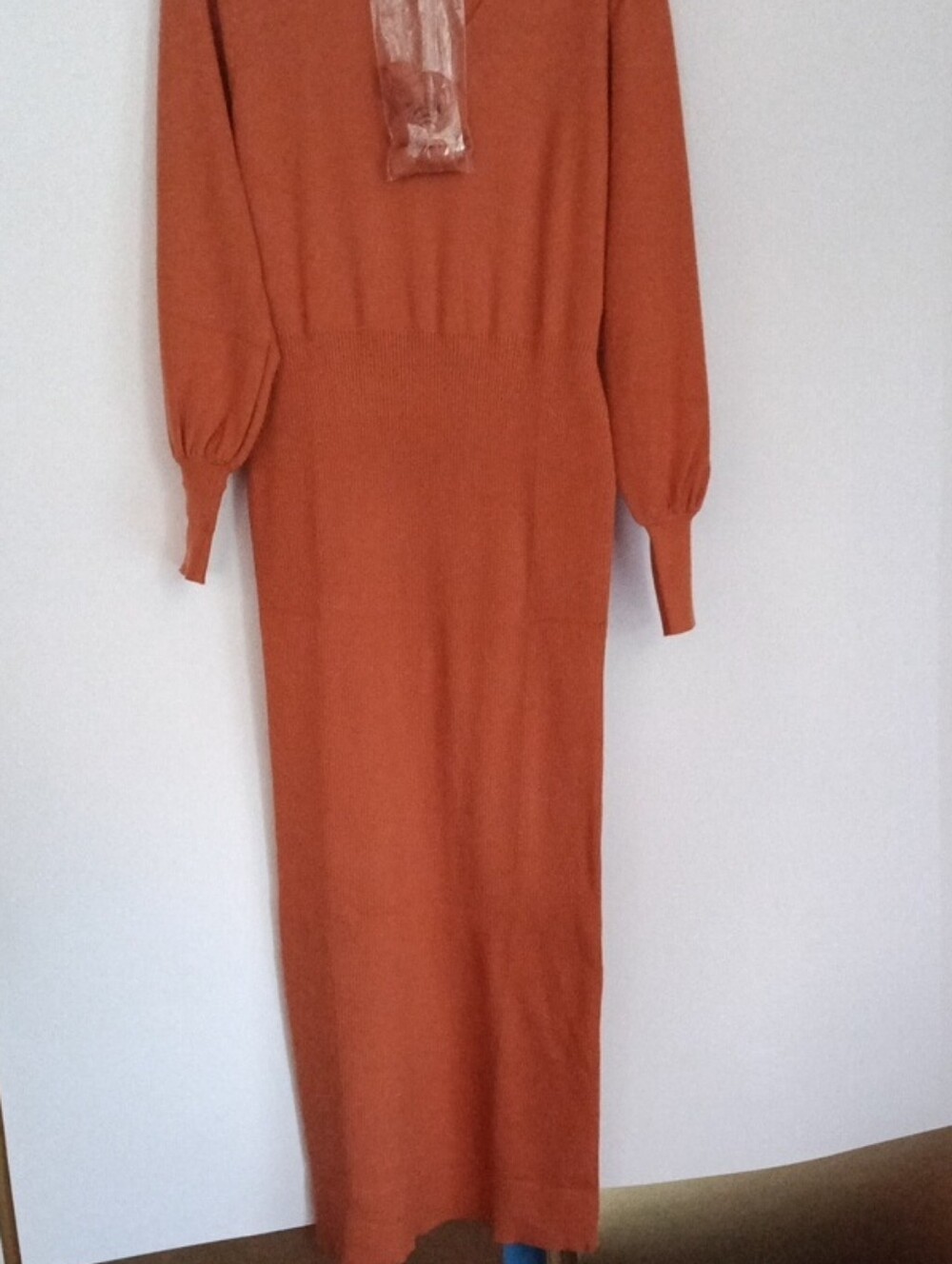 Bodycon Sweater Dress With Belt, Brown, Long Sleeve Full Length, New With Tags
